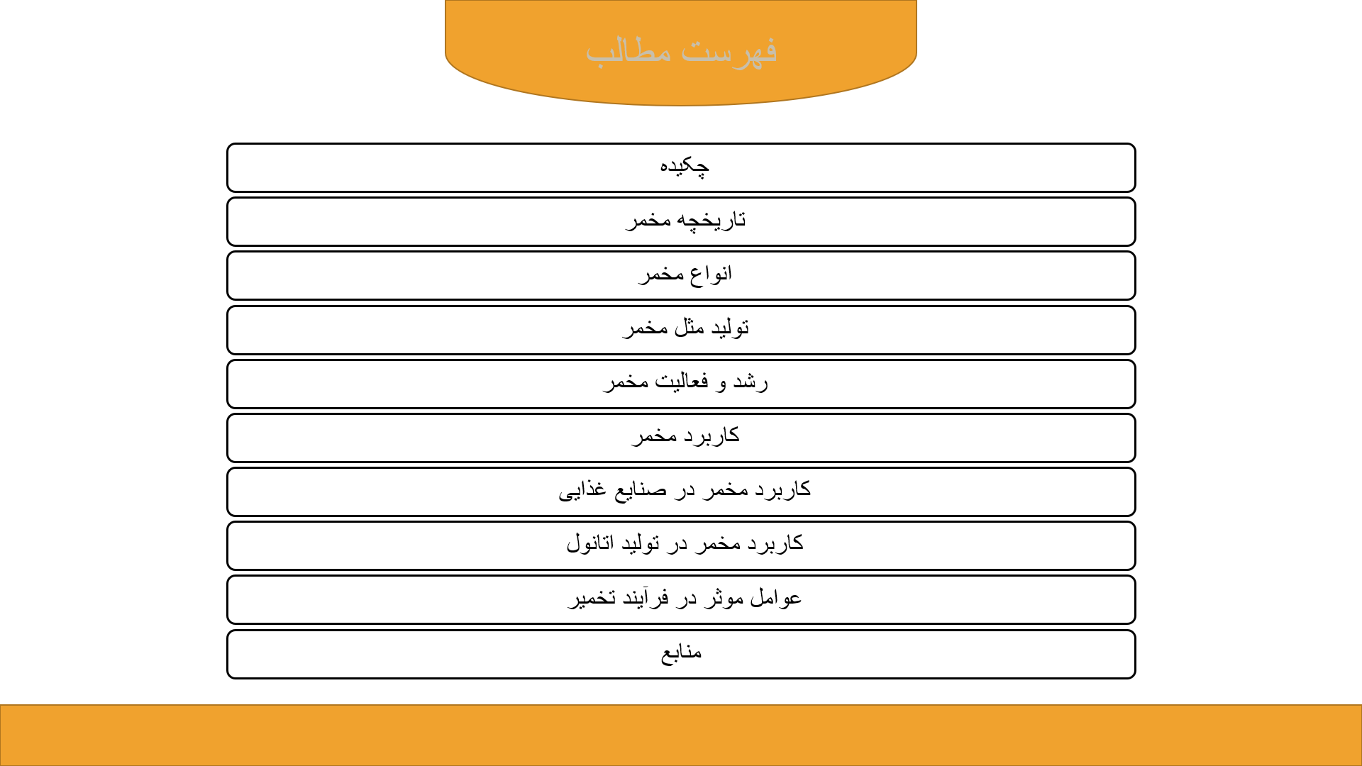 پاورپوینت در مورد مخمر و انواع آن 